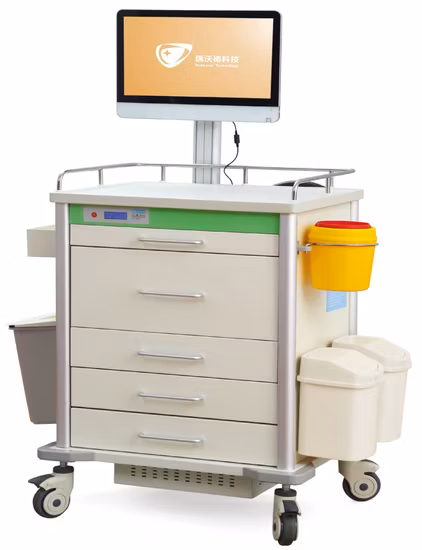 Carro de almacenamiento de instrumentos para equipos hospitalarios Carro de enfermería médica